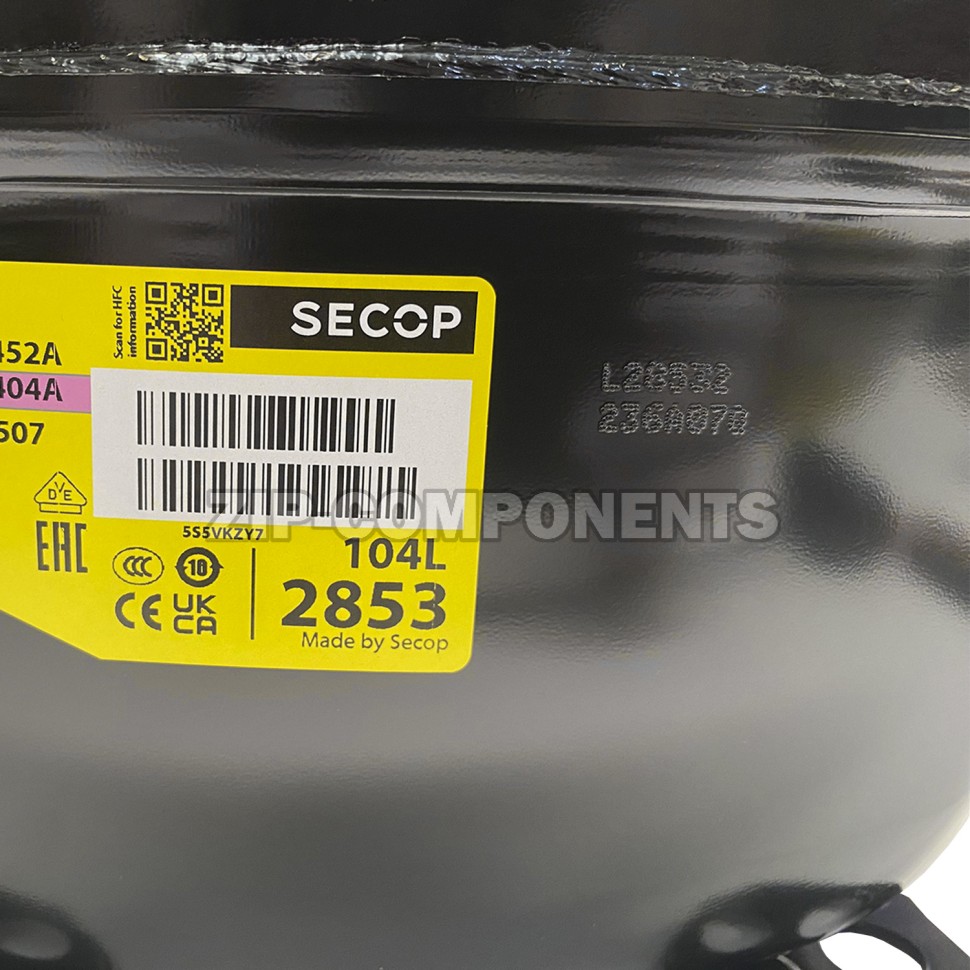 Компрессор Secop SC15CL (R-404, 23.3C, 698Вт) низкотемпературный 
