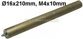 Анод магниевый для водонагревателя M4x10mm, L=210mm, D=16